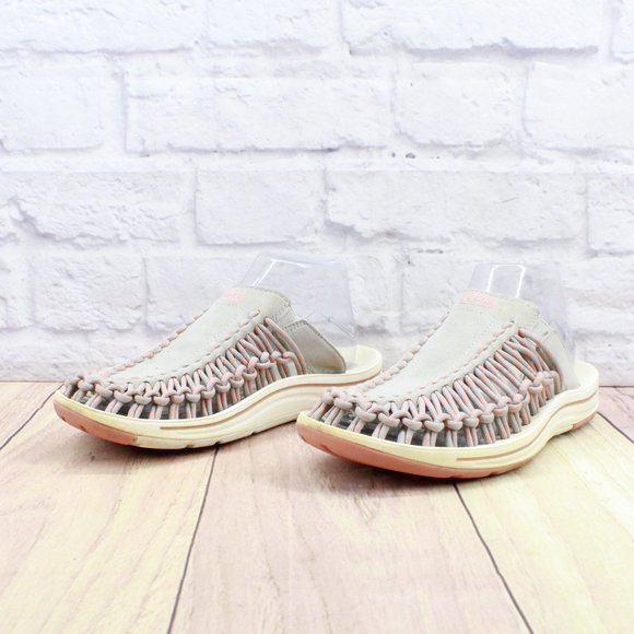 Keen Uneek Cream Bungee Cord Woven Outdoor Water Sandals Size 8 - Picture 2 of 9